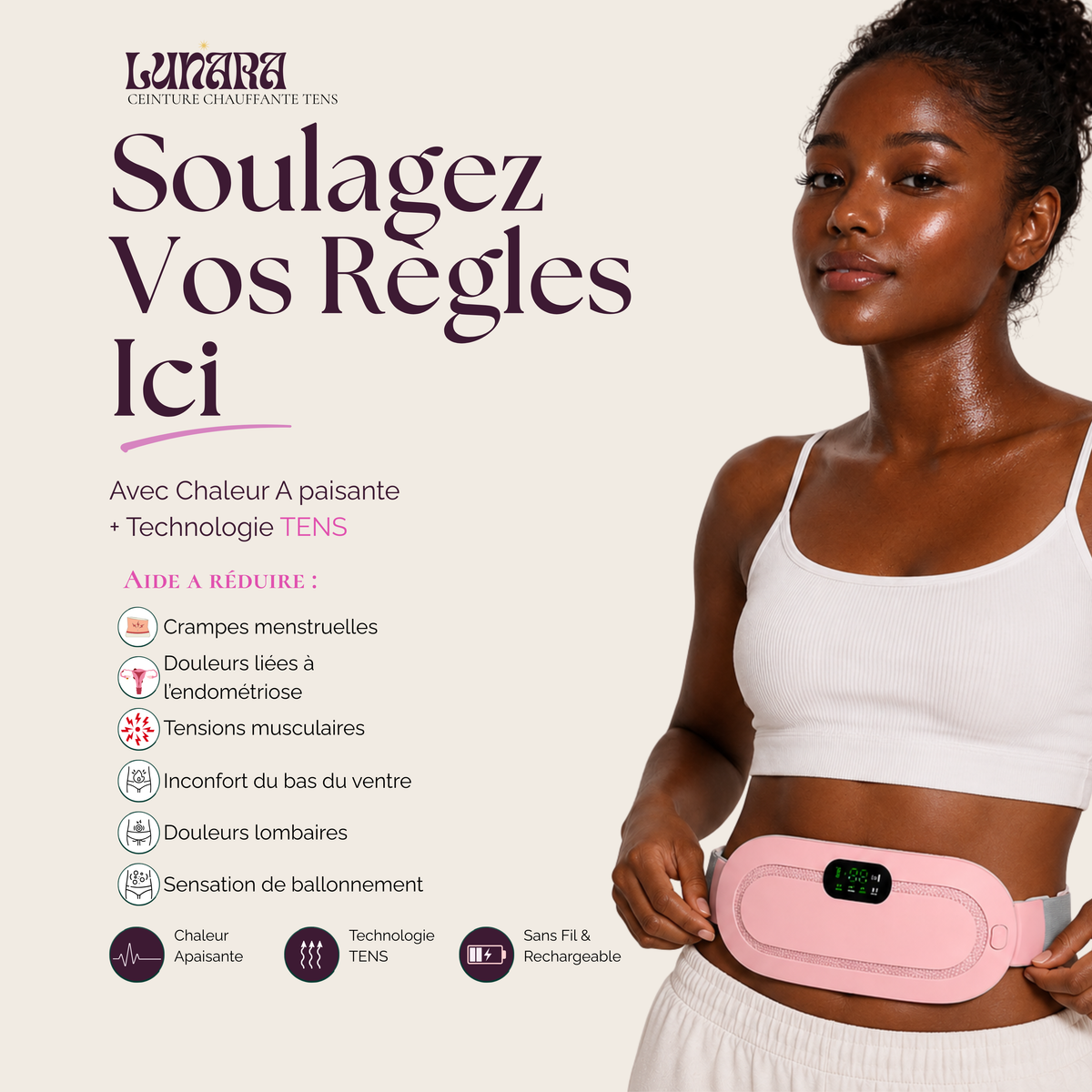 LUNARA TENS PRO — De La Douceur Au Cœur De Ton Cycle