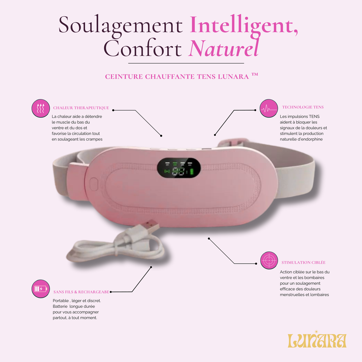 LUNARA TENS PRO — De La Douceur Au Cœur De Ton Cycle